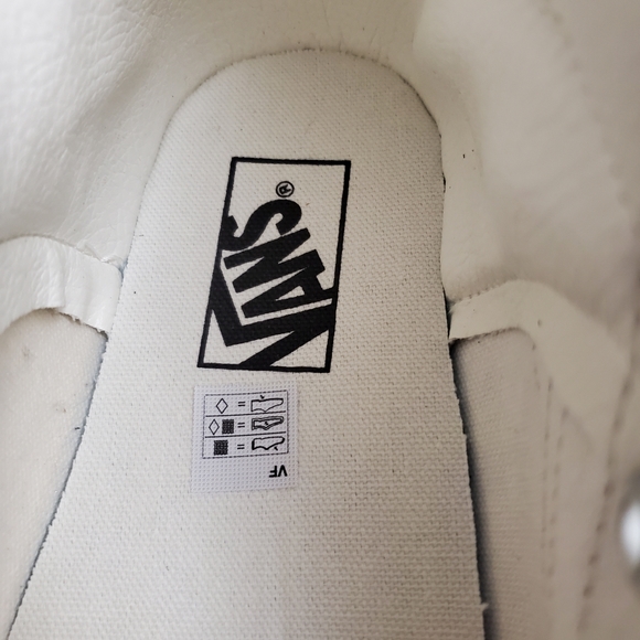 High Top Vans Floral Patchwork Style Sneakers Size 9 Boho Chic Classic - Picture 7 of 16